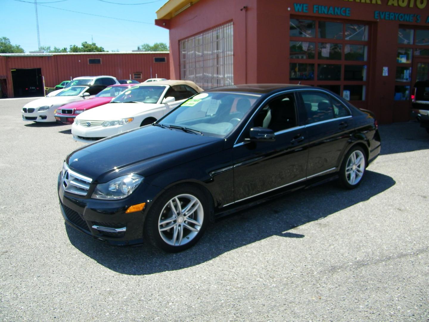 2013 Black /Black Mercedes-Benz C-Class C250 Sport Sedan (WDDGF4HB1DR) with an 3.0L V6 DOHC 16V engine, 7-Speed Automatic transmission, located at 4000 Bee Ridge Road, Sarasota, FL, 34233, (941) 926-0300, 27.298664, -82.489151 - Photo#0